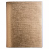 Тетрадь бумвинил А5 48 л. скоба, офсет №1, клетка, "ЗОЛОТО Metallic", HATBER, 059231, 48Т5бвВ1