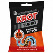 Средство для прочистки канализационных труб в гранулах 90г КРОТ "Turbo", 4000028