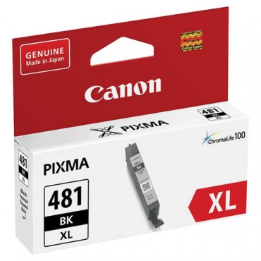 Картридж струйный CANON (CLI-481BK XL) для PIXMA TS704/TS6140, черный, ресурс 3998 страниц, оригинальный, 2047C001