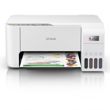 МФУ струйное EPSON L3256 "3 в 1", А4, 33 стр./мин, 5760x1440, Wi-Fi, СНПЧ, белый корпус, C11CJ67524