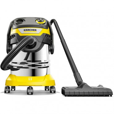 Пылесос хозяйственный KARCHER WD 5 S, мусоросборник 25 л, мощность 1100 Вт, желтый, 1.628-350.0