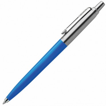 Ручка шариковая PARKER "Jotter Plastic CT", корпус синий, детали из нержавеющей стали, блистер, синяя, 2076052