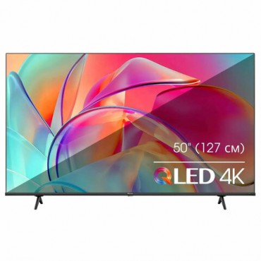 Телевизор HISENSE 50E7KQ, 50" (127 см), 3840 x 2160, 4K, 16:9, SmartTV, Wi-Fi, черный