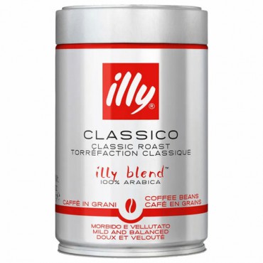 Кофе в зернах ILLY "Classico" ИТАЛИЯ, 250 г, в жестяной банке, арабика 100%, ИТАЛИЯ, 52