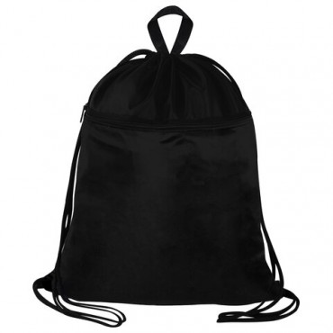 Мешок для обуви BRAUBERG БОЛЬШОЙ, с ручкой, карман на молнии, сетка, 49х41 см, "Total Black", 273453